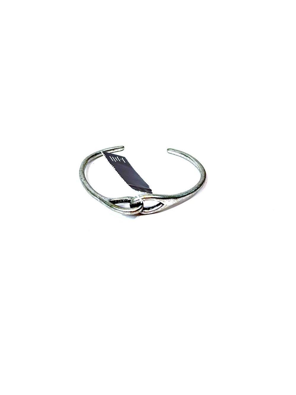 MINIMALIST CHARM | J.JILL Silver Interlocking Bangle Cuff | NWT